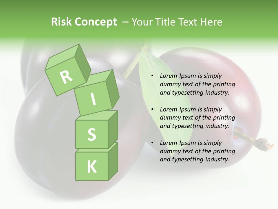 Food Close Up Fresh PowerPoint Template