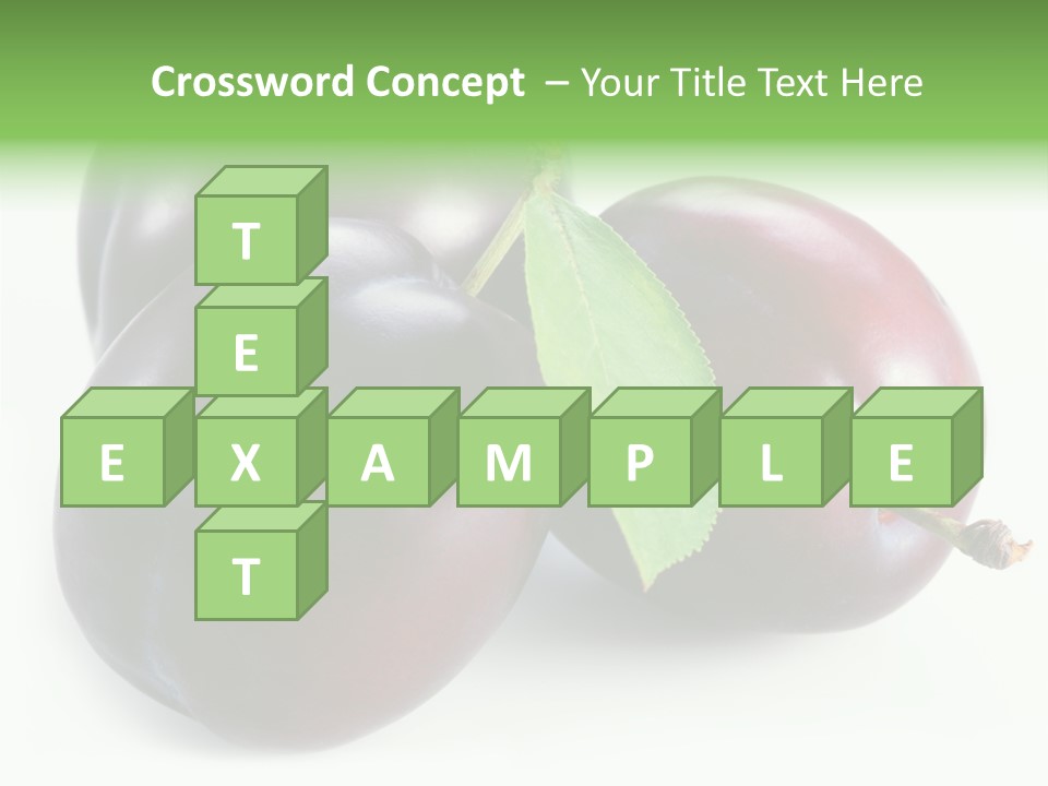 Food Close Up Fresh PowerPoint Template