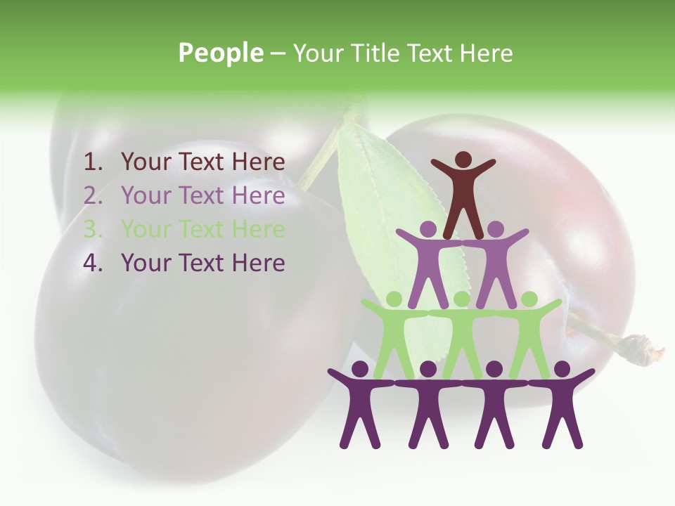 Food Close Up Fresh PowerPoint Template