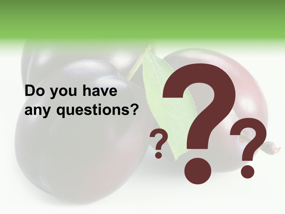 Food Close Up Fresh PowerPoint Template