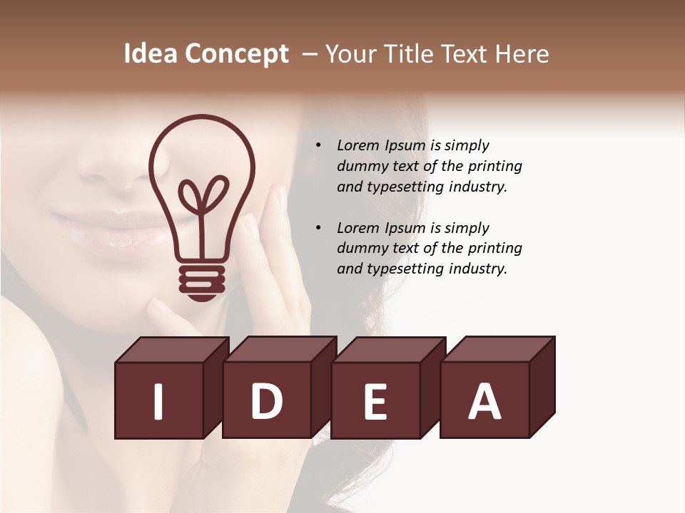 Charming Woman Studio PowerPoint Template