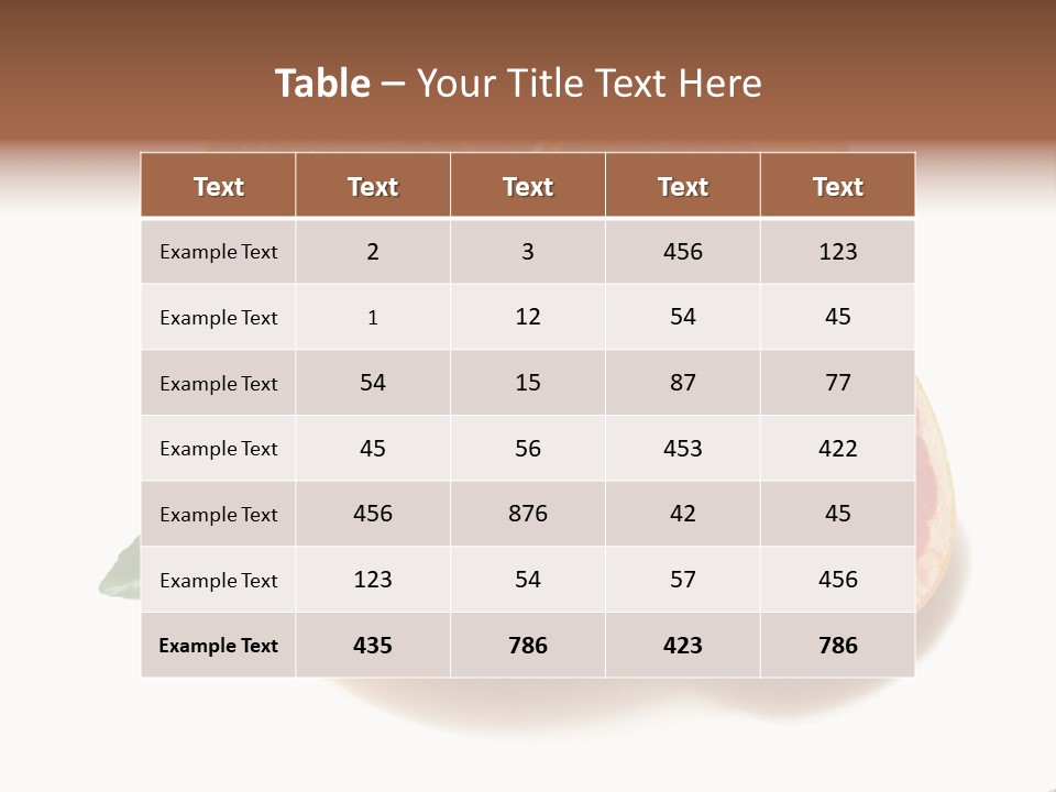 Breakfast Vibrant Vegetarian PowerPoint Template