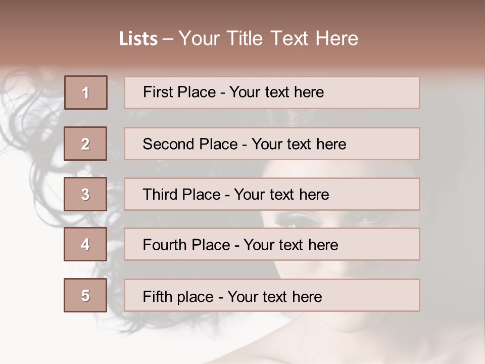 Close Up Bright Skin PowerPoint Template