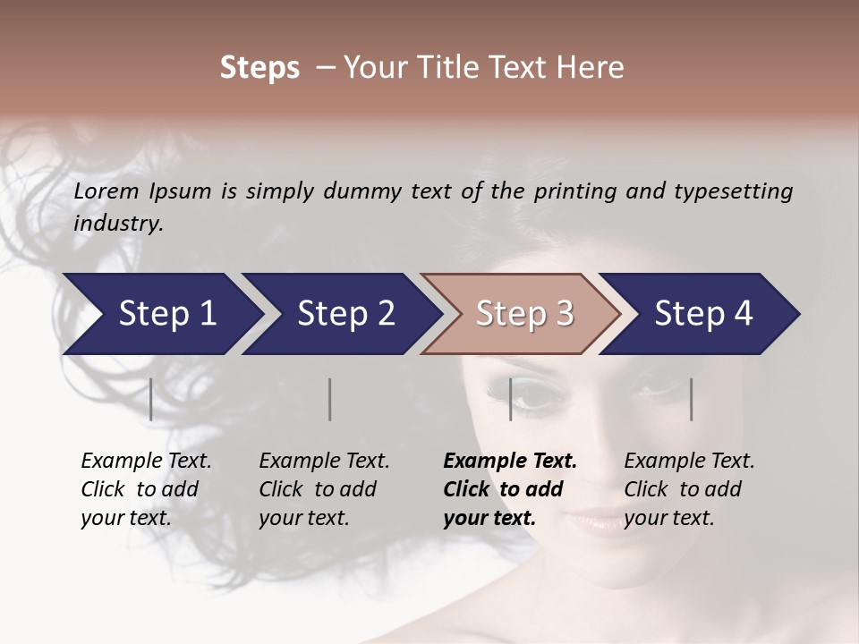 Close Up Bright Skin PowerPoint Template