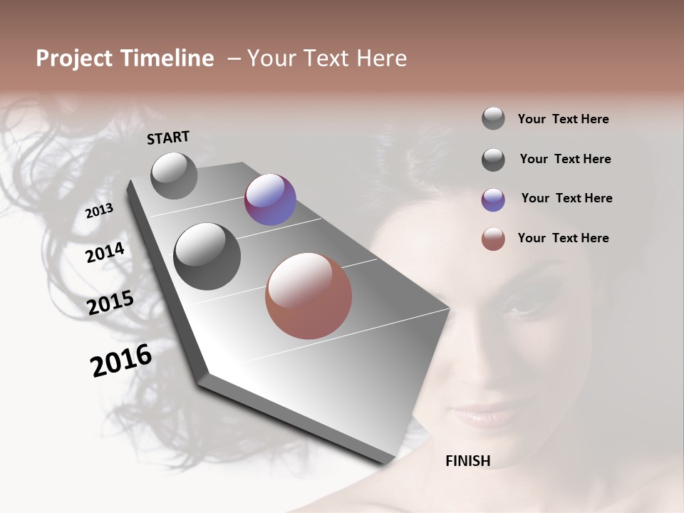 Close Up Bright Skin PowerPoint Template
