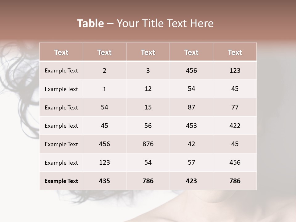 Close Up Bright Skin PowerPoint Template