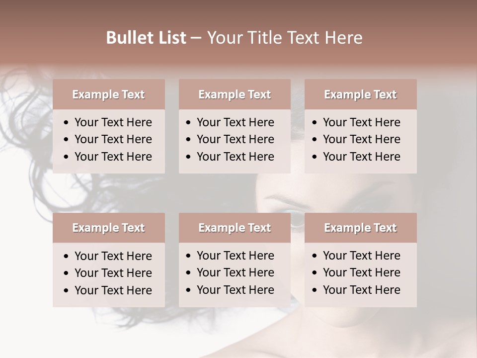 Close Up Bright Skin PowerPoint Template