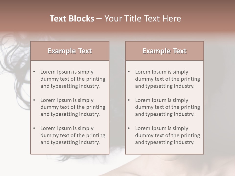 Close Up Bright Skin PowerPoint Template