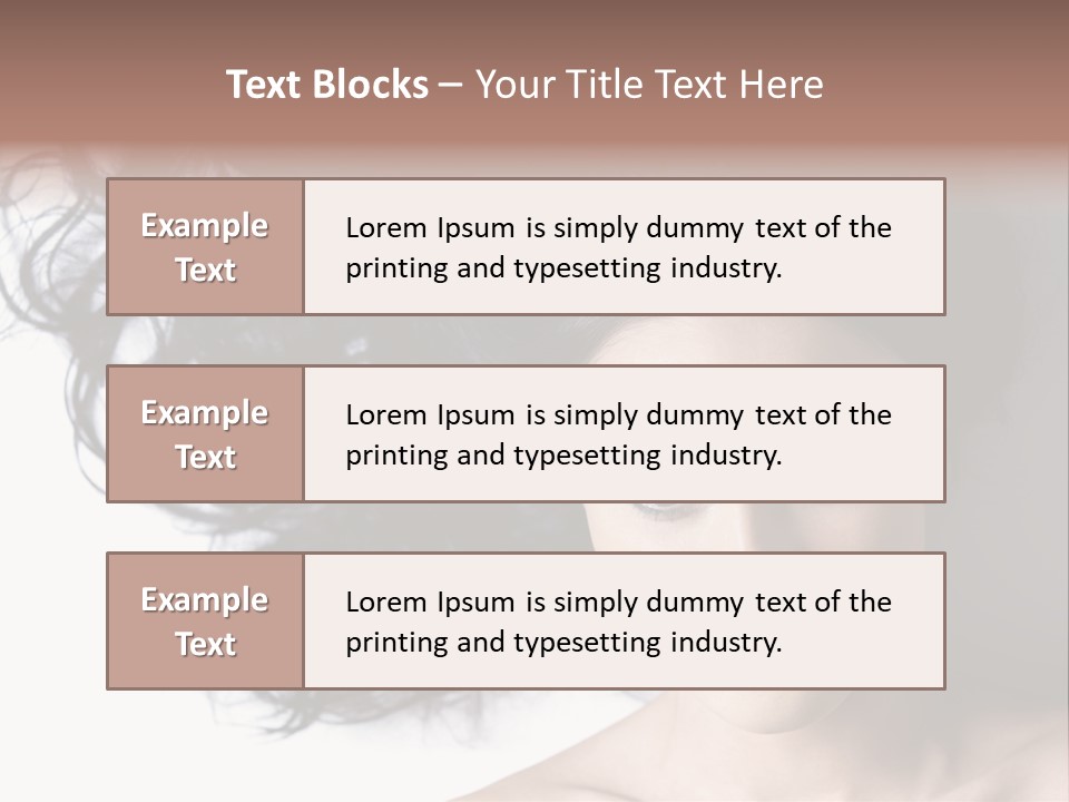 Close Up Bright Skin PowerPoint Template