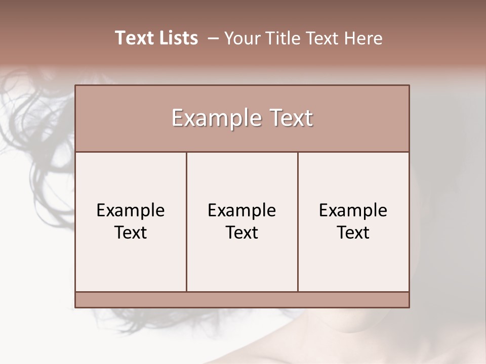 Close Up Bright Skin PowerPoint Template
