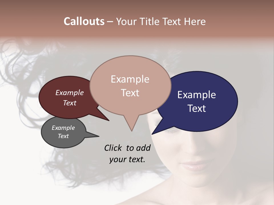 Close Up Bright Skin PowerPoint Template