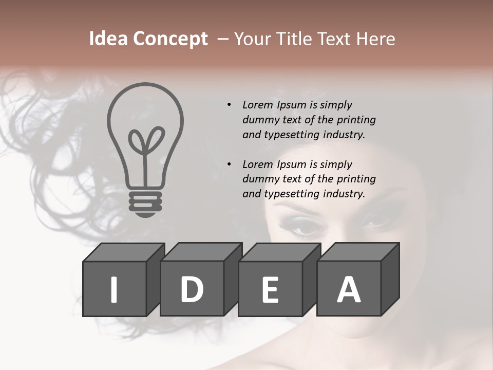 Close Up Bright Skin PowerPoint Template