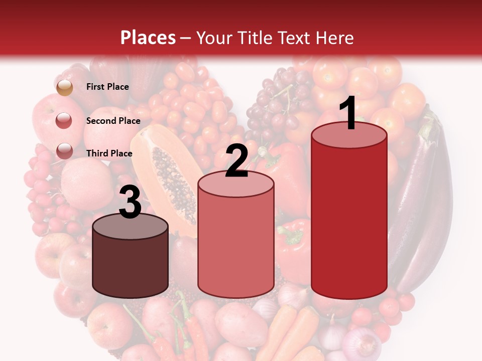 Isolated Fresh Grape PowerPoint Template