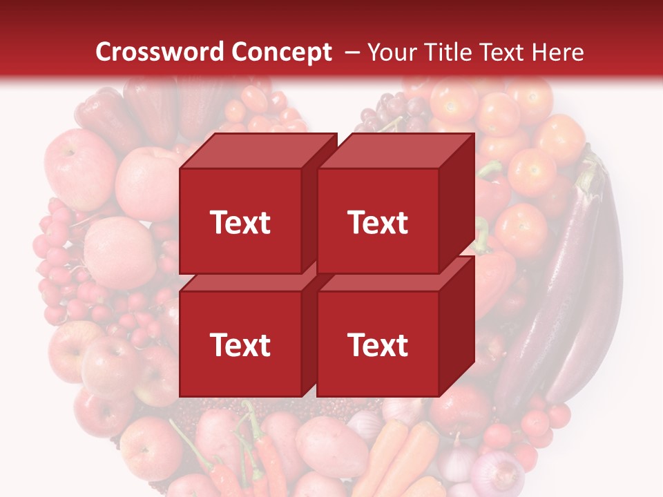 Isolated Fresh Grape PowerPoint Template