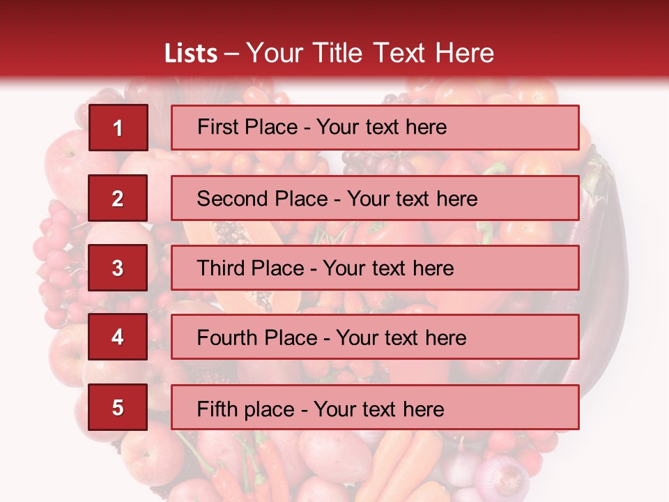 Isolated Fresh Grape PowerPoint Template