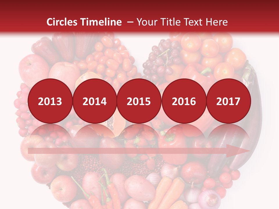 Isolated Fresh Grape PowerPoint Template