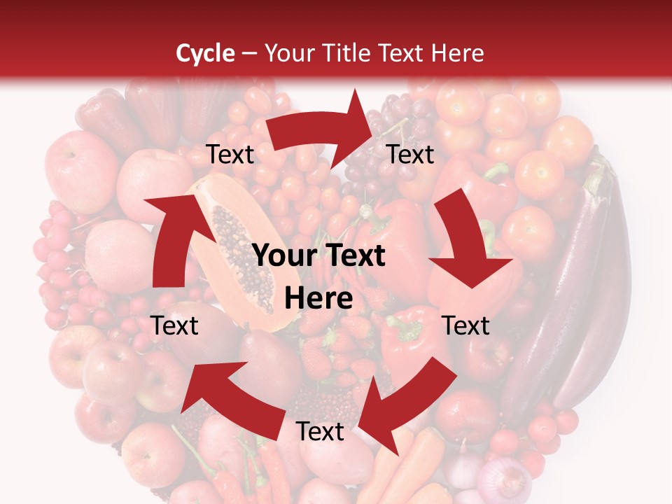 Isolated Fresh Grape PowerPoint Template