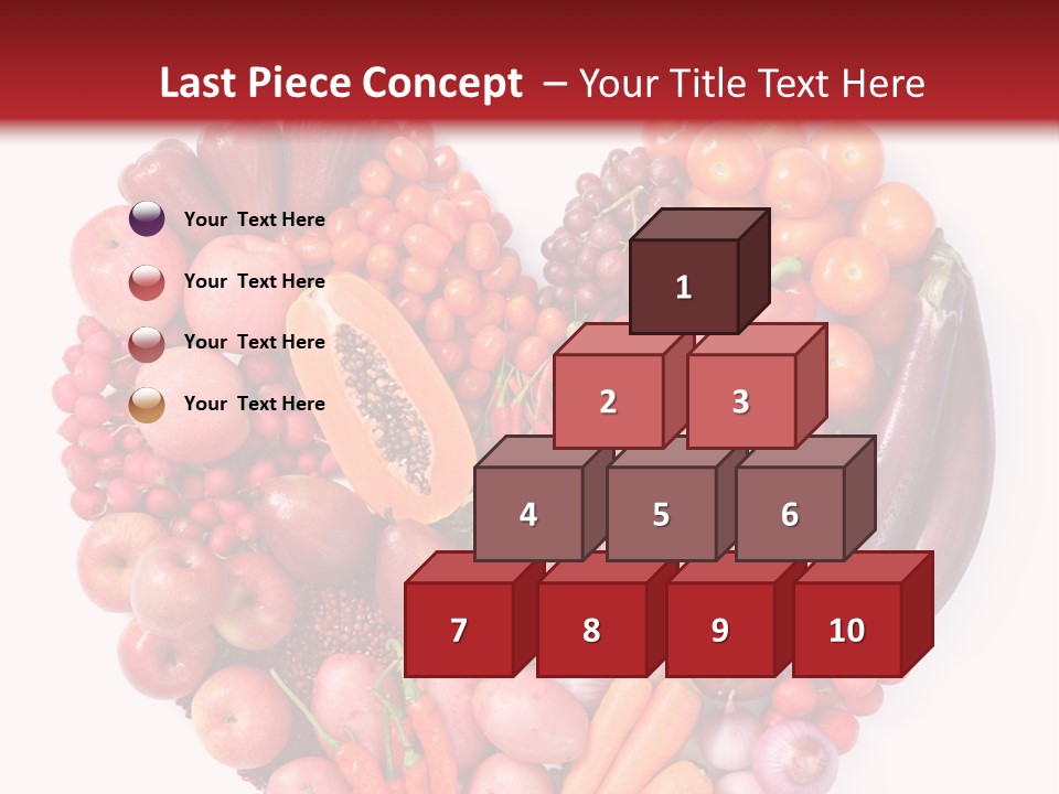 Isolated Fresh Grape PowerPoint Template