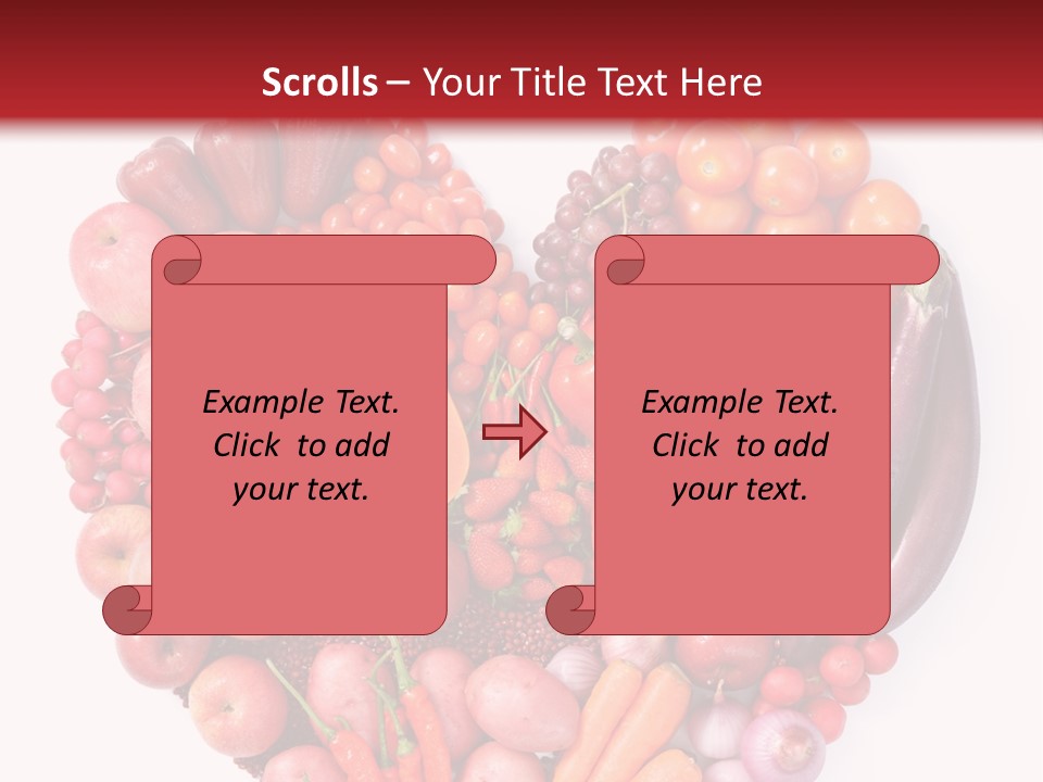 Isolated Fresh Grape PowerPoint Template