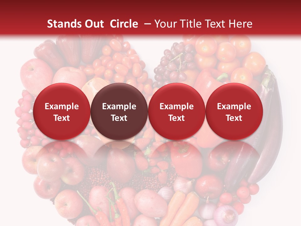 Isolated Fresh Grape PowerPoint Template