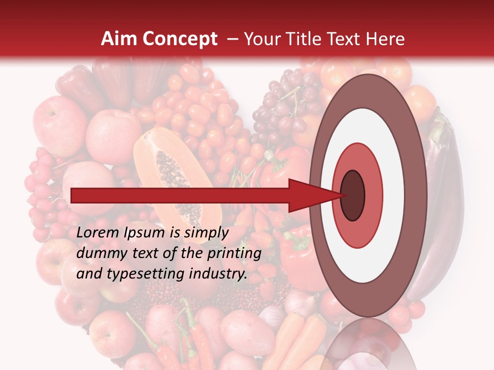 Isolated Fresh Grape PowerPoint Template