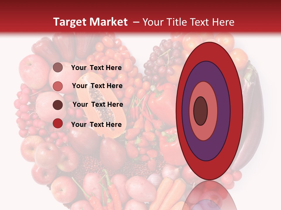 Isolated Fresh Grape PowerPoint Template