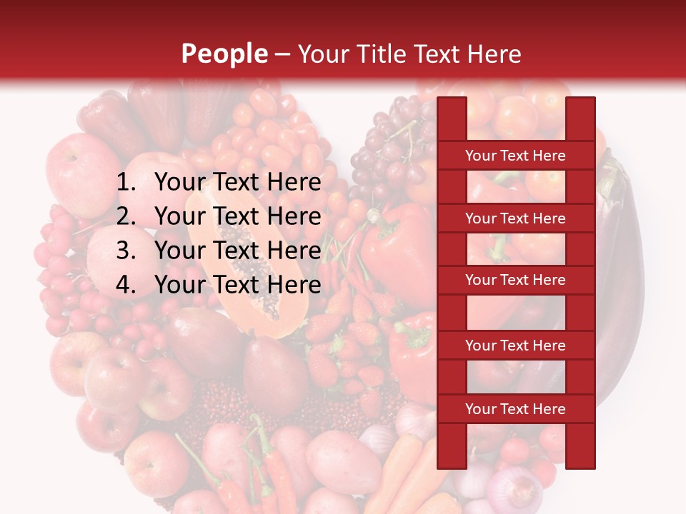 Isolated Fresh Grape PowerPoint Template