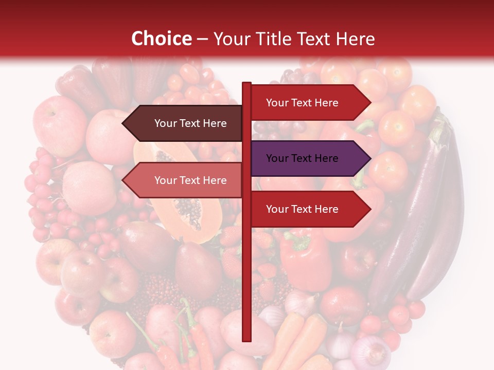 Isolated Fresh Grape PowerPoint Template