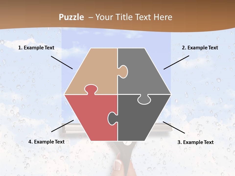 Pretty Girl Face PowerPoint Template