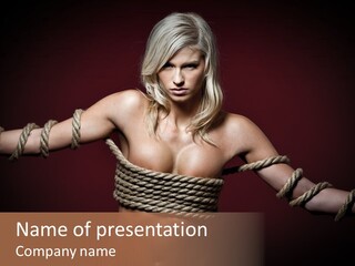 Concept Imprisoned Bondage PowerPoint Template