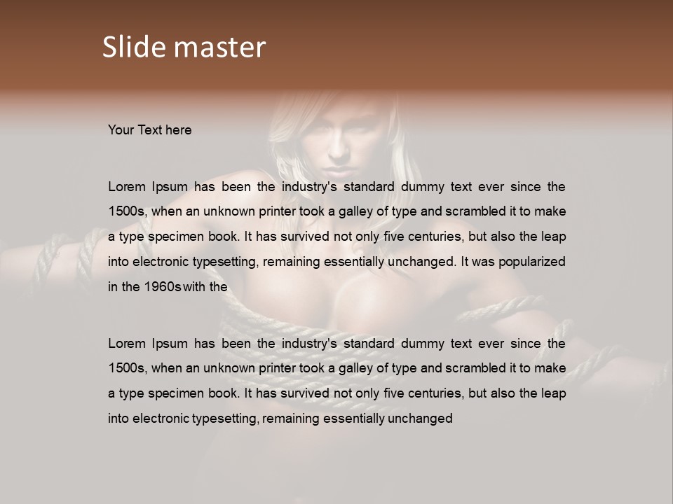 Concept Imprisoned Bondage PowerPoint Template