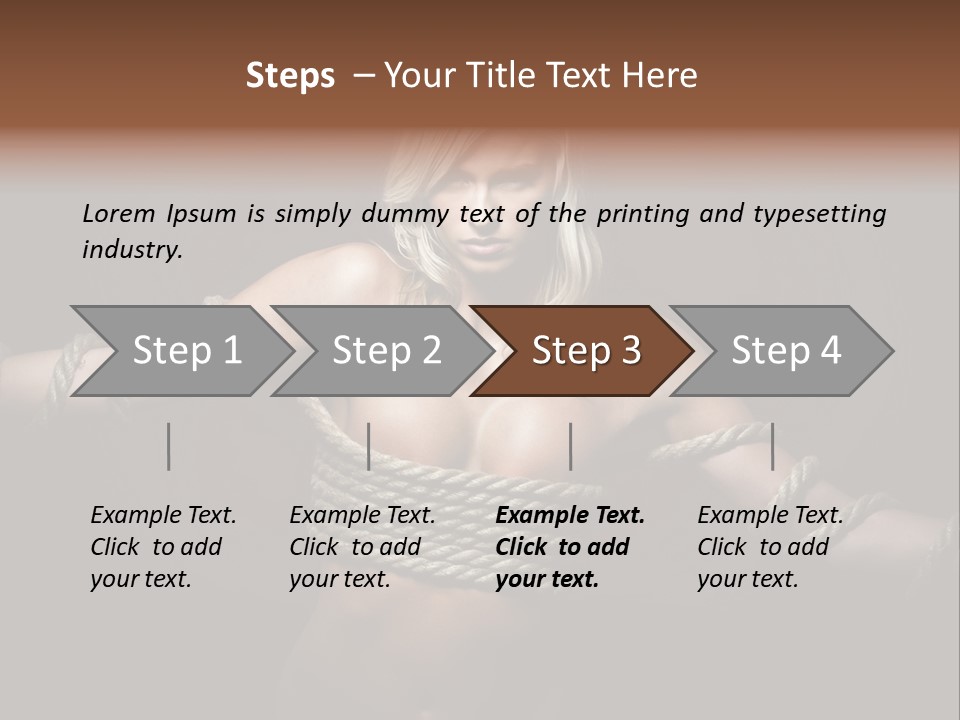 Concept Imprisoned Bondage PowerPoint Template