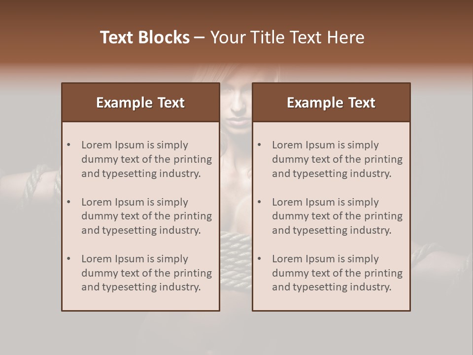 Concept Imprisoned Bondage PowerPoint Template