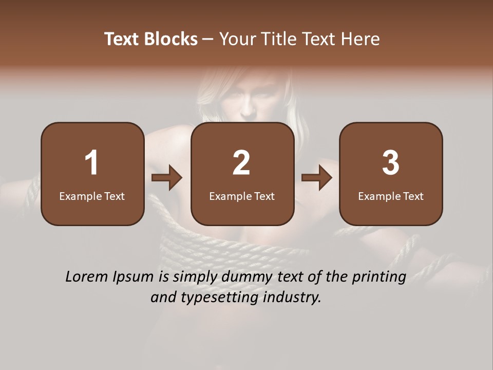 Concept Imprisoned Bondage PowerPoint Template