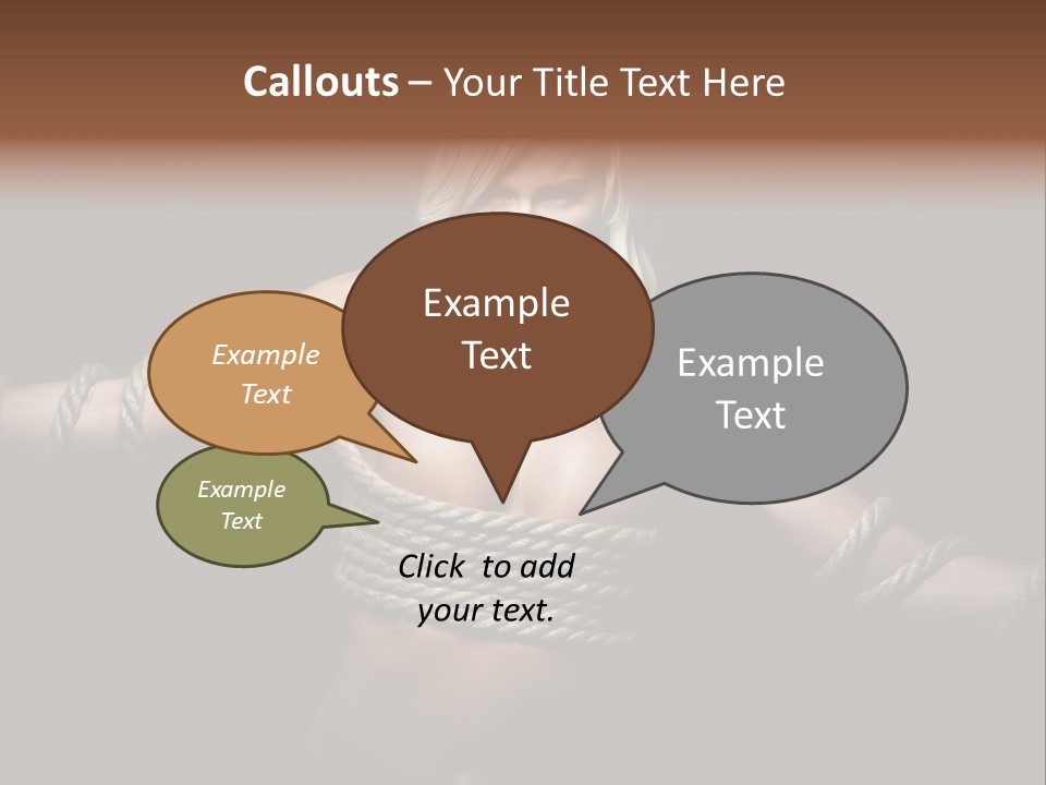 Concept Imprisoned Bondage PowerPoint Template