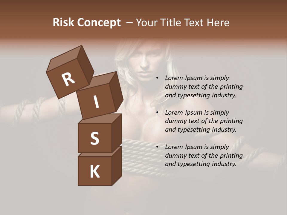 Concept Imprisoned Bondage PowerPoint Template