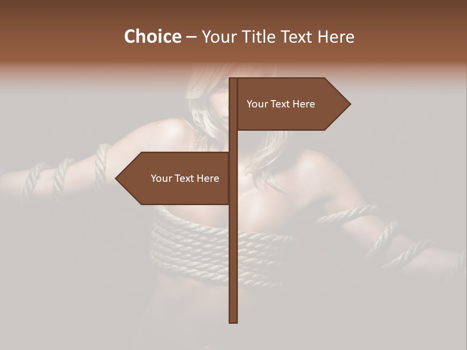 Concept Imprisoned Bondage PowerPoint Template