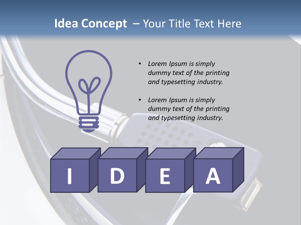 Monochromatic Classic Technology PowerPoint Template
