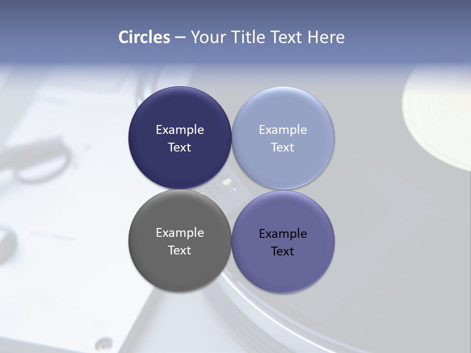 Background Monochromatic Disk PowerPoint Template