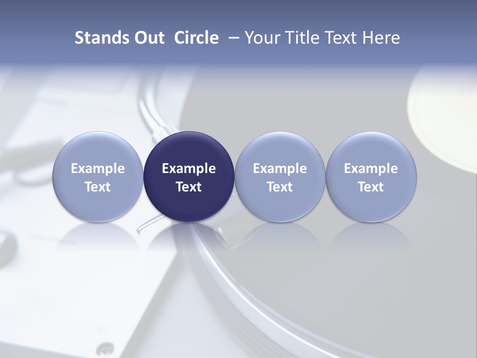 Background Monochromatic Disk PowerPoint Template