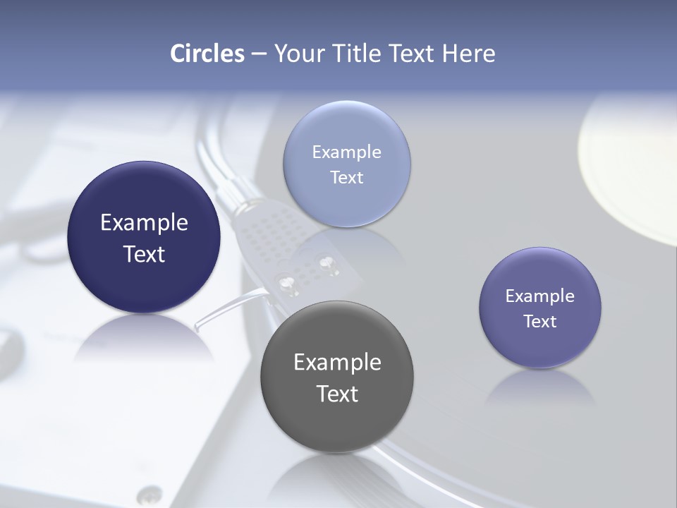 Background Monochromatic Disk PowerPoint Template