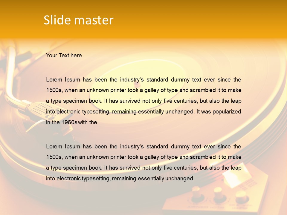 Disc Film Disk Music PowerPoint Template