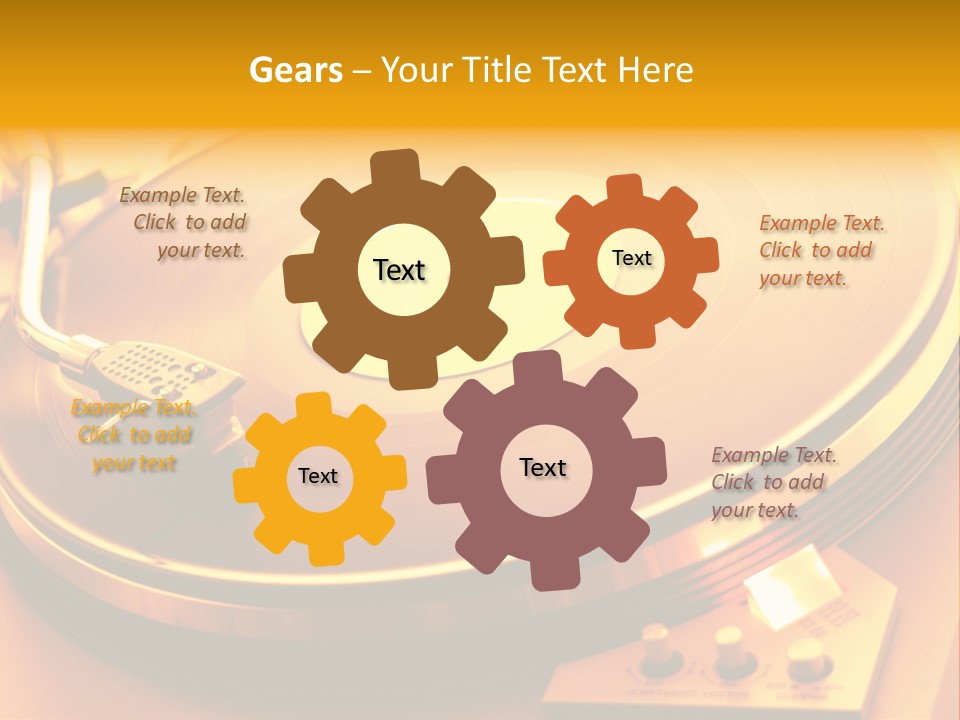 Disc Film Disk Music PowerPoint Template