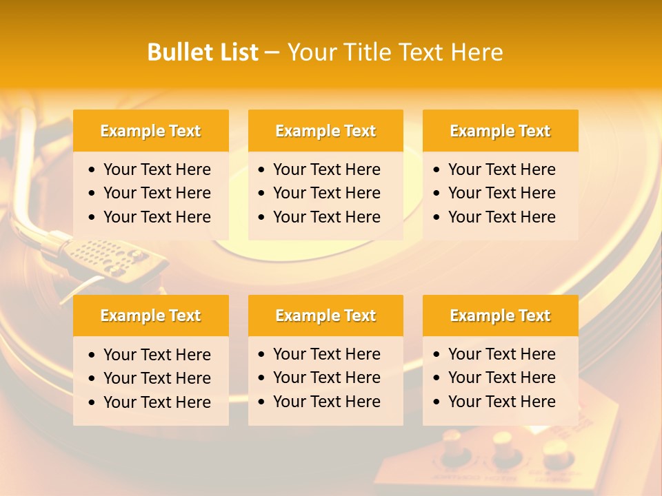 Disc Film Disk Music PowerPoint Template