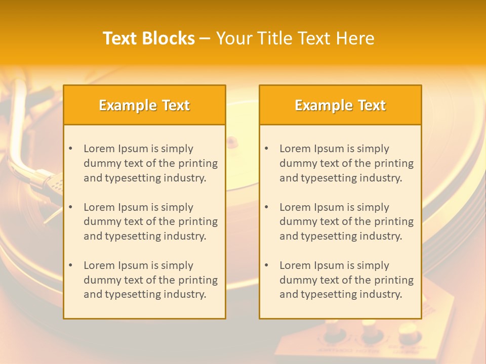 Disc Film Disk Music PowerPoint Template