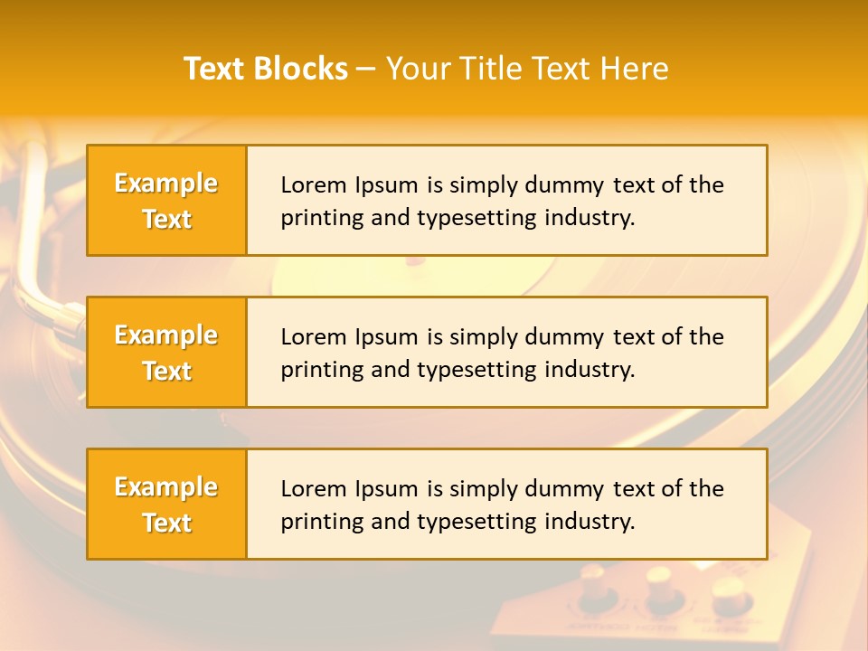 Disc Film Disk Music PowerPoint Template