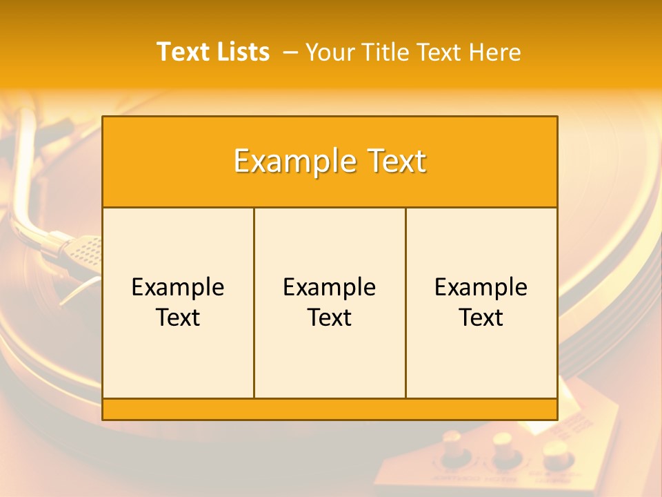Disc Film Disk Music PowerPoint Template