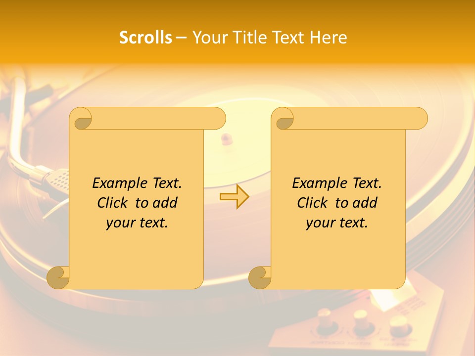 Disc Film Disk Music PowerPoint Template