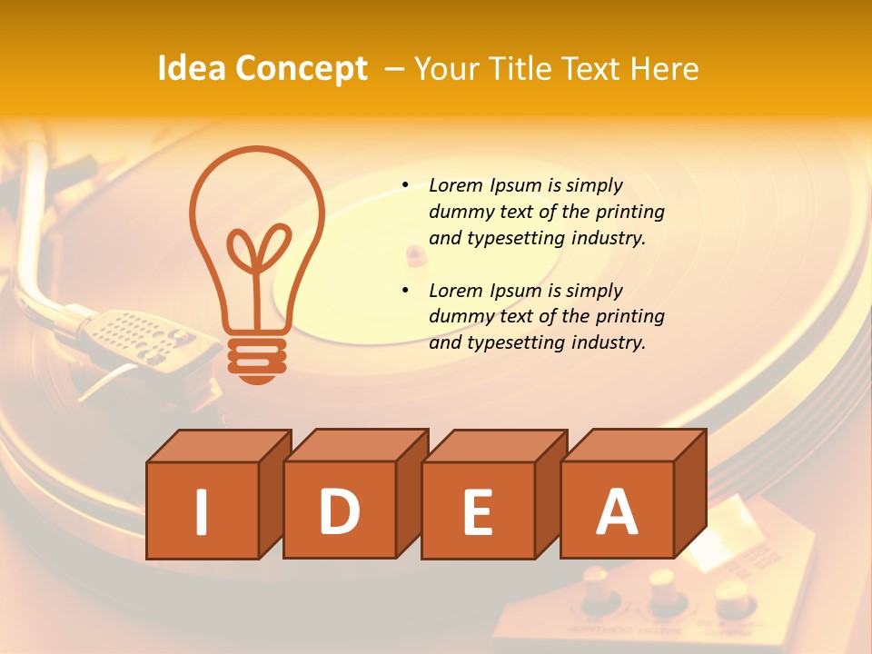 Disc Film Disk Music PowerPoint Template