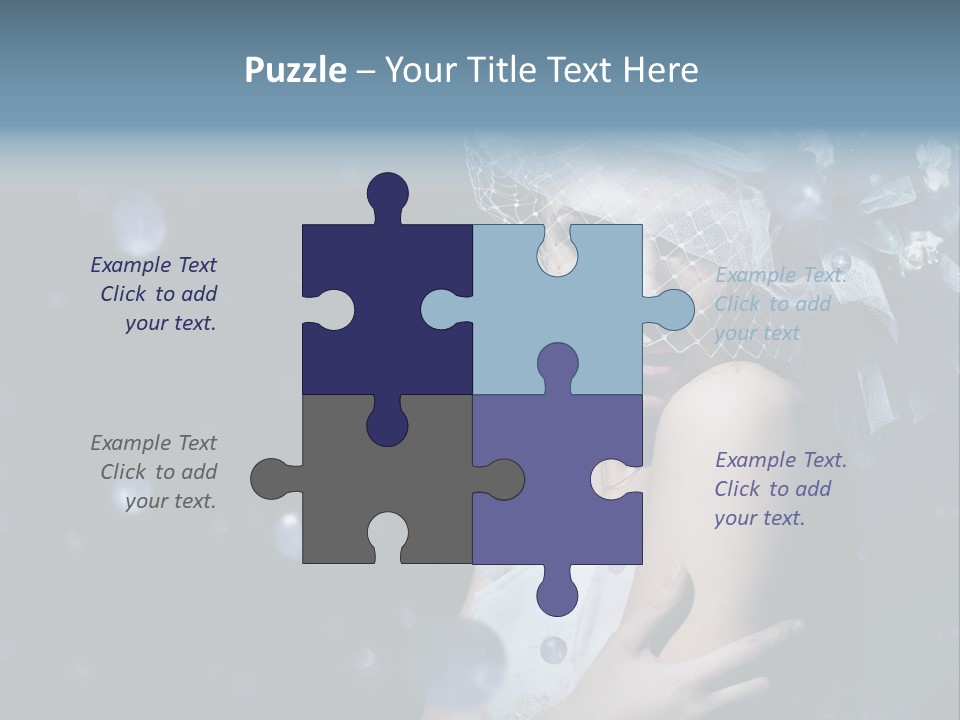 Female Girl Beauty PowerPoint Template